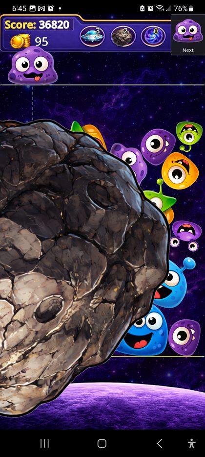 CosmicMesh asteroid super ability clearing space