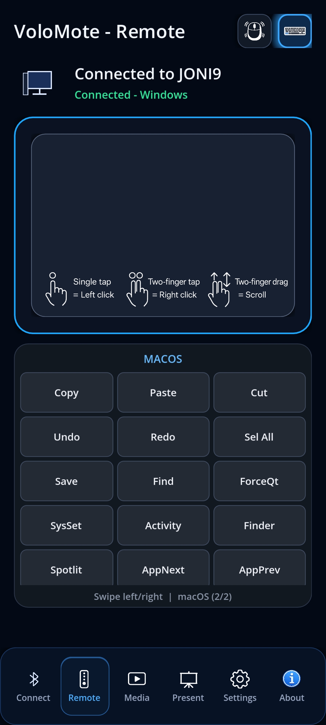 VoloMote app screenshot 11