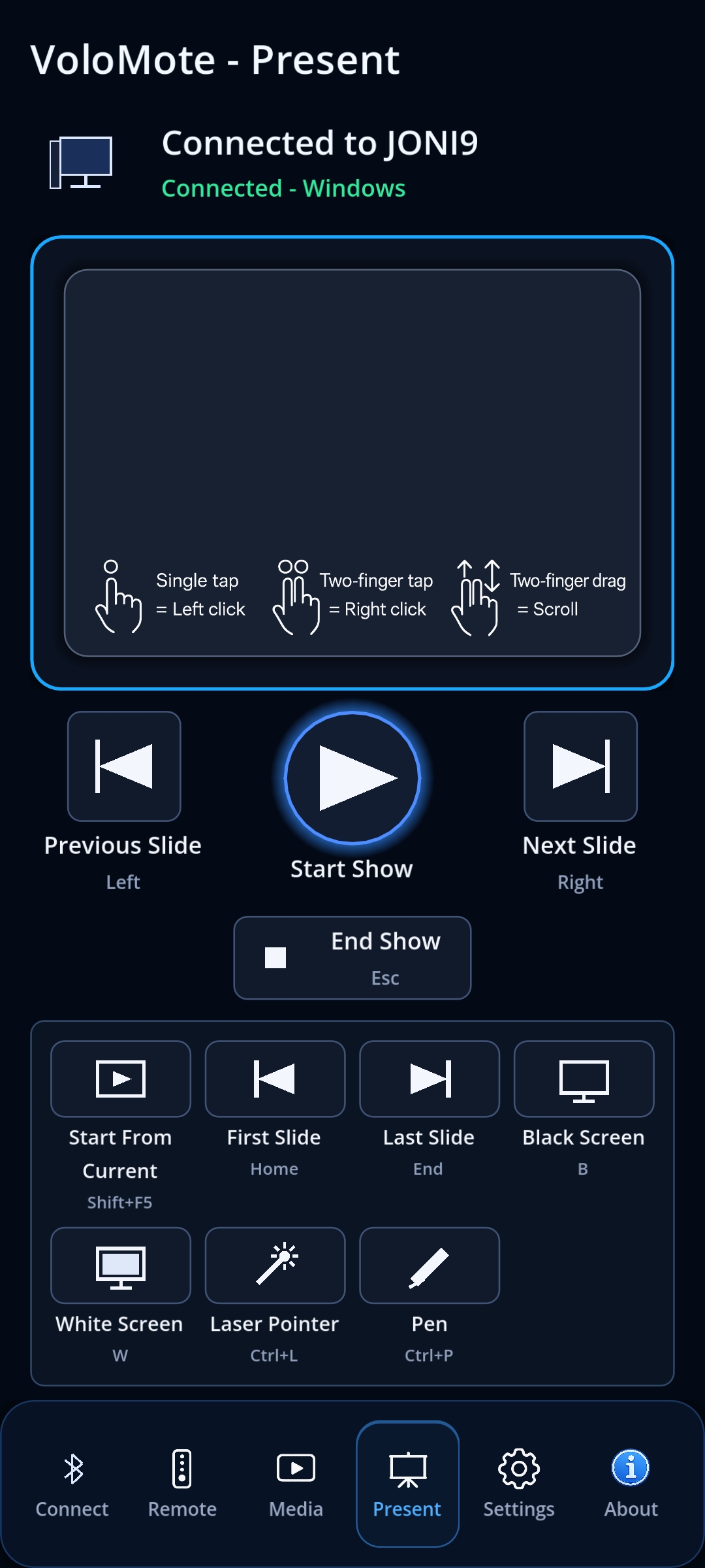 VoloMote app screenshot 5