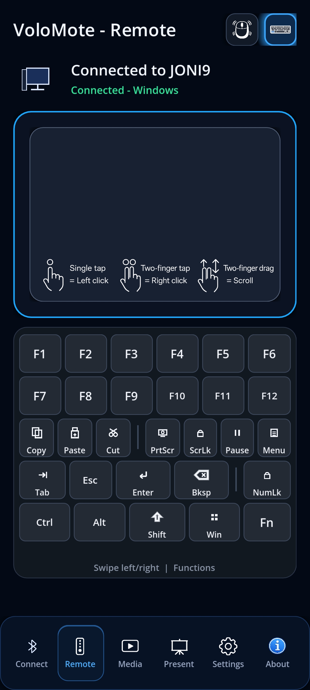 VoloMote app screenshot 8