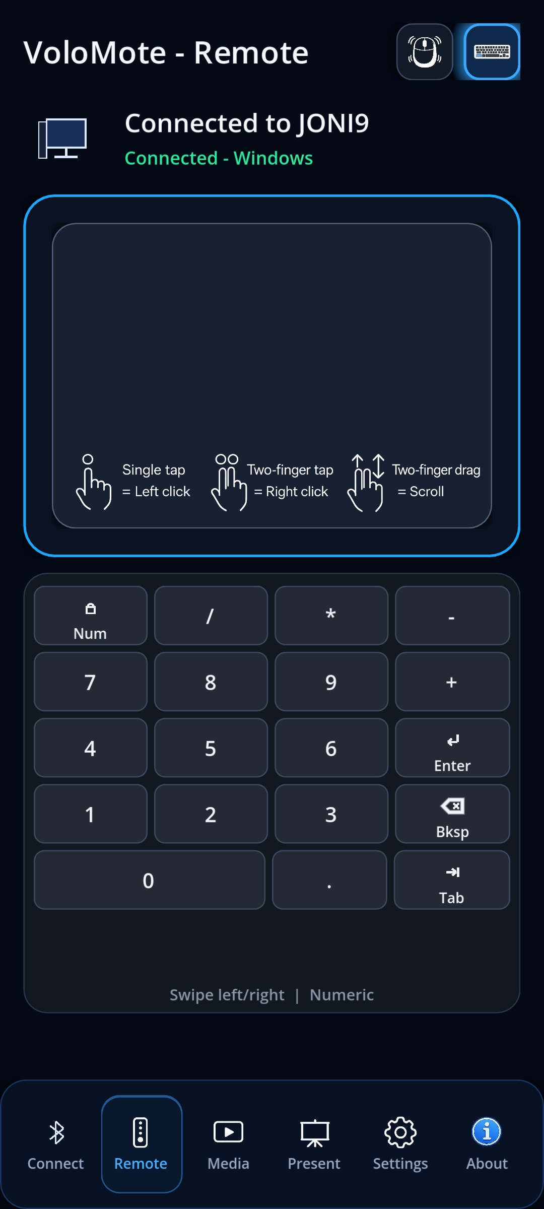 VoloMote app screenshot 9